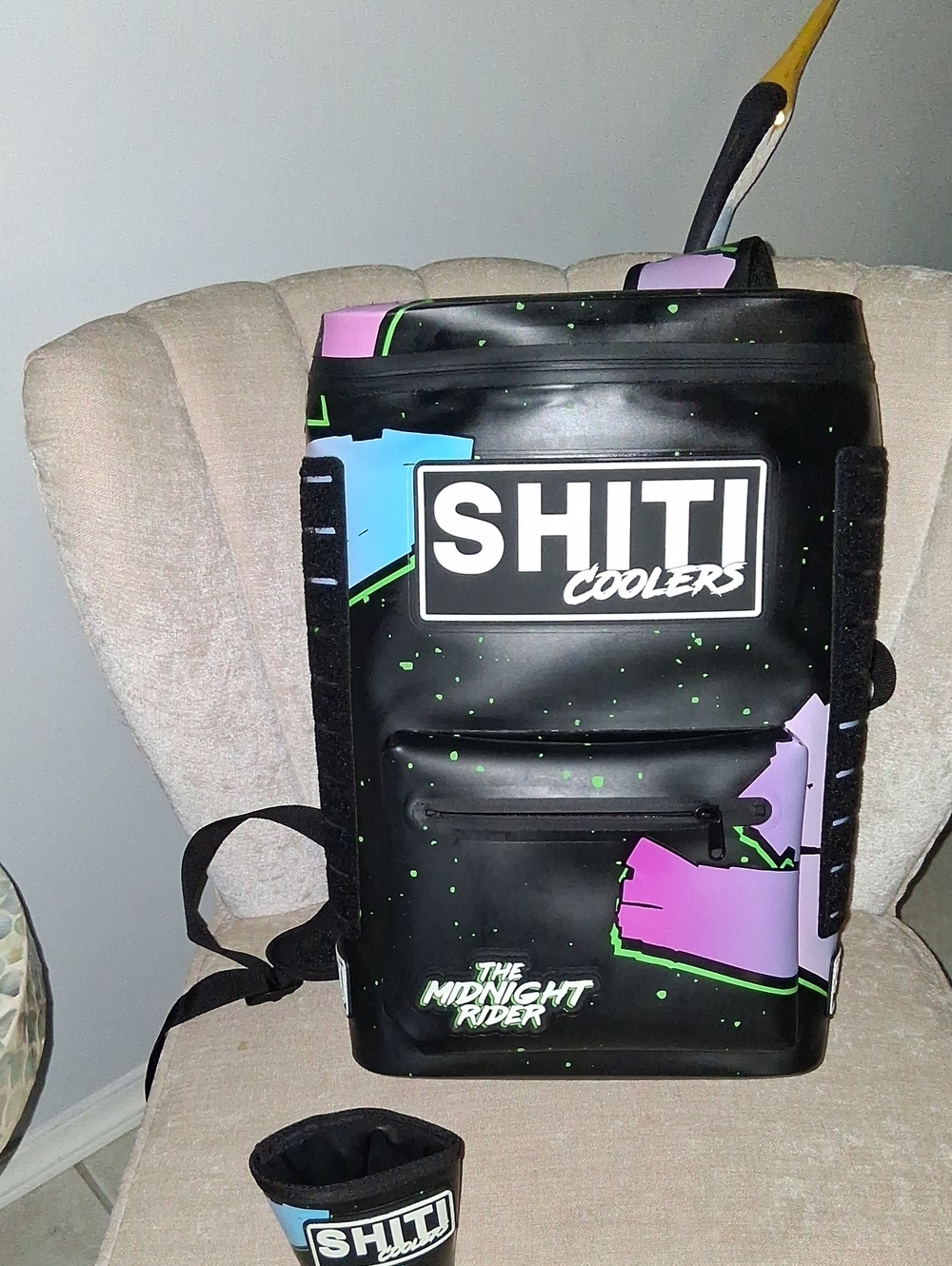 The Midnight Rider Black Backpack Cooler